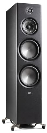 Polk Audio Reserve Series R700 Tower Speaker, 1 Tweeter 6.5 Woofers & Dual 8 Long-Throw Drivers, Hi-Res Certified, Dolby Atmos & IMAX Enhanced for Dynamic Home Theater Audio, Black