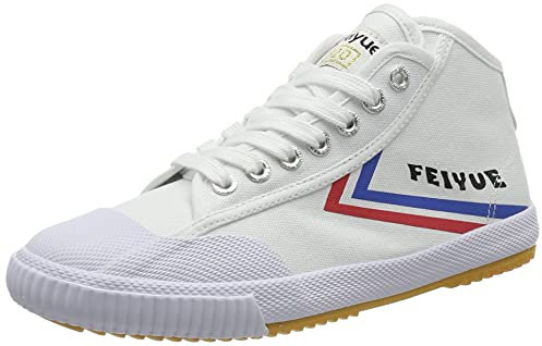Feiyue Unisex FE Mid 1920 Herren Kampfsportschuhe, weiß blau rot, 38 EU