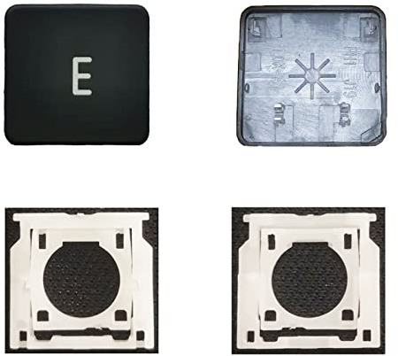 Bfenown Replacement Individual AP08 Type E Keycaps Keys and Hinges for MacBook Pro A1425 A1502 A1398 for MacBook Air A1369 A1466 A1370 A1465 Keyboard to Replace The E Keycap Key and Hinge