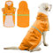 PETCUTE Hunderegenmantel mit Kapuze,Wasserdicht Hunde Regenmantel mit Reflektierenden Streifen,Verstellbarer Hunde Regenjacke mit Kragenloch für Kleine Mittelgroße und Große Hund,S