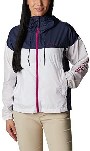Columbia Femme Flash Challenger Novelty Veste coupe vent, White, Nocturnal, L EU