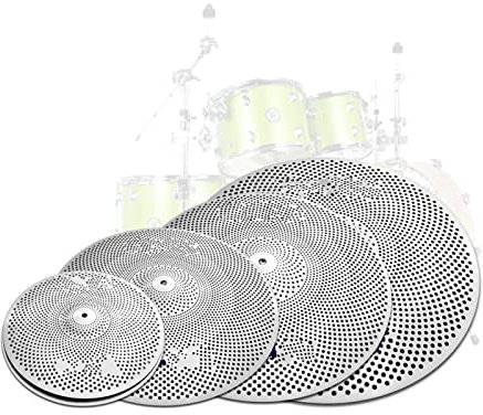 Cymbals Piatti Set di Piatti Set di Piatti A Basso Volume Slience Mute 5 Pezzi Set di Piatti per Batteria