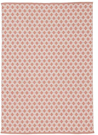carpetfine In- und Outdoor Teppich Frida Rosa 200x290 cm Flachgewebeteppich Wendbar | Moderner Teppich Wetterfest und UV-beständig für Balkon, Terasse, Garten, Wohn- und Schlafzimmer