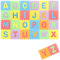 com-four® 26-teiliges Bodenpuzzle, weiche Puzzlematten mit Buchstaben, optimal für Kinder ab 2 Jahren, praktisches Bodenschutzpolster [Farbmischung variiert]