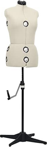INLIFE Schneiderpuppe Verstellbar Weiblich Creme M Größe 40-46-8487