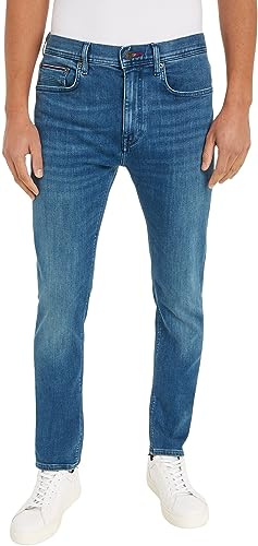 Tommy Hilfiger Homme Jean Slim Bleecker Stretch, Bleu (Lington Blue), 30W / 34L