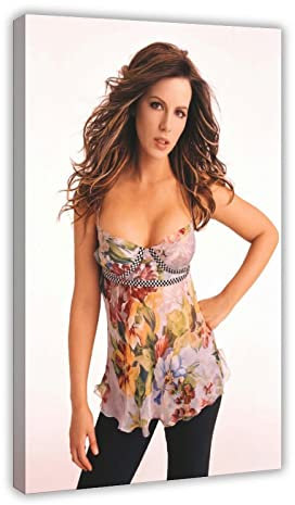 Schauspieler Kate Beckinsale 7 Leinwandposter Schlafzimmer Dekor Sport Landschaft Büro Zimmer Dekor Geschenkrahmen Stil 60 x 90 cm