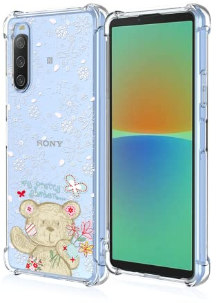 DESSEN Silikon Hülle für Sony Xperia 10 IV, Niedliche Transparente Ultradünne Weiche Handyhülle, Stoßfeste Schutzhülle Einfacher Stil Bumper Case Cover. A31