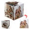Zauberwürfel Personalisiert, Personalisierte fotowürfel 3D drehbare Cube mit 6 Bildern,Geburtstag Weihnachten personalisierte Geschenke für Kinder Vater Mutter Freundin Freund