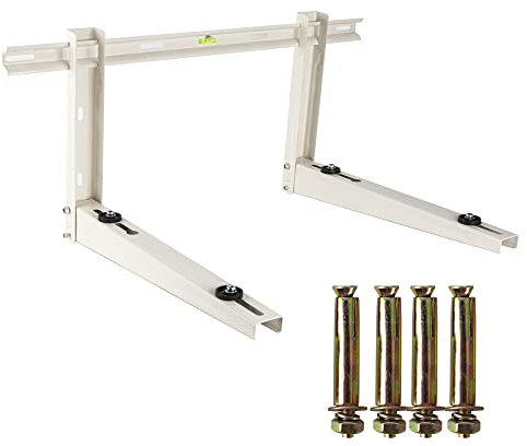 Heavy Duty Foldable Wall Mount Bracket for 9000-36000 BTU Universal Mini Split Ductless Air Conditioner Heat Pumps, Compressors & HVAC Systems, Outdoor Wall Mounting Condenser Bracket
