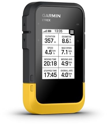 Garmin eTrex SE – robustes GPS-Outdoor-Navi mit hochauflösendem 2,2“ MIP-Display, über 7 Tage Batterielaufzeit, wasserdicht nach IPX7, digitaler Kompass, kompatibel mit Garmin Explore App