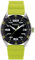 Breil Uhr Herren Score Ziffernblatt SCHWARZ Bewegung NUR Zeit Quartz e GÜRTEL SILIKON GRÜN EW0637
