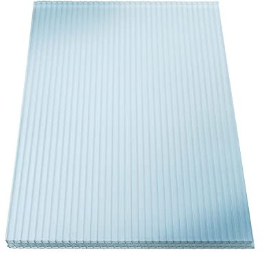 KAISER plastic® 3-fach-Stegplatten | X Struktur 16mm - Fachwerkplatte | 980 x 2500 mm - 5er SET | aus Polycarbonat (PC)
