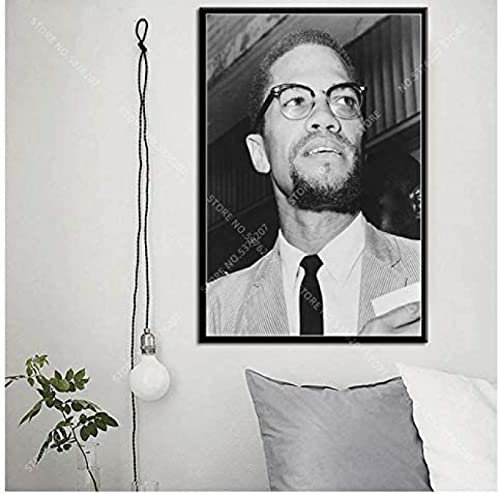 Poster Malcolm X Poster, Wandkunst, Bilder, Leinwand, Malerei, Poster Und Drucke, Heimdekoration 50X70Cm Kein Rahmen