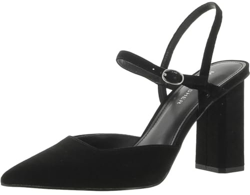 Marc Fisher Women's Doster Pump, Black Suede 001, 8