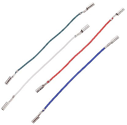 Mikikit Telefonkabel 4 Stück Plattenspielerkabel Buntes Phono-zubehör Einfache Installation für Plattenspieler