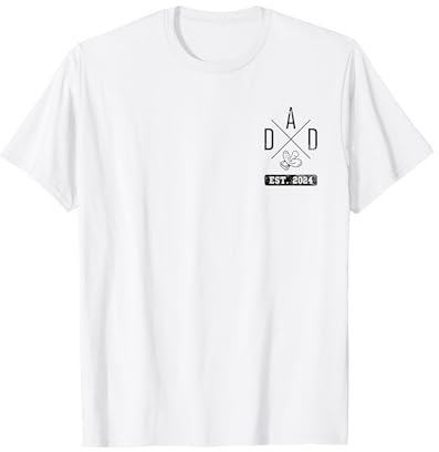 Dad Est. 2024 | Vater Papa Schwangerschaft Baby Schnuller T-Shirt