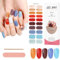 Kalolary 20PCS Nail Adhesive Wrap, Nail Gel Polish Strips Full Wraps Nail Polish Stickers Cured Gel Nail Strips Self-Adhesive Gel Nail Wrap Stickers Decals(UV/LED Lamp Required) (Colorful 2)