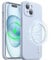 JETech Magnetic Silicone Case for iPhone 15 6.1-Inch, Compatible with MagSafe, Phone Cover with Camera Lens Full Protection (Blue)