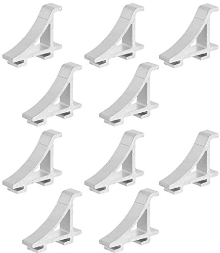 OSALADI 30pcs Aluminum Refrigerator Clamp Cooler Shelf Brace Clips Easy to Use Install Material