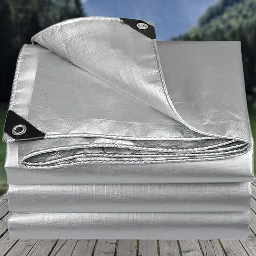 TMGJShd Lona Perforada Cubierta de Lona de Camuflaje para Muebles de Caravana ProteccióN Antidesgarro Lona de PE Reforzada y Engrosada Adecuada para Piscinas Al Aire Libre. (2m*2m|165g/m²)