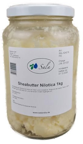 Sala Sheabutter Nilotica kaltgepresst 1000 g (1 kg Glas)