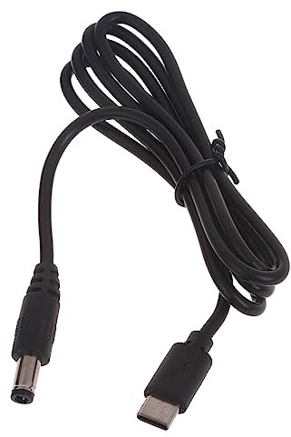 Lerpwige Type C USB C to DC5521 Cable 5.5X2.1mm Connector 9V 12V 15V 20V Power Cord Router Laptop Camera Speaker Type C to DC5521 Charging Cable Line