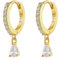 Ohrringe Gold Hängend Goldene Ohrringe Damen 1 Pair Ohrringe Hängend Gold Wassertropfen Hypoallergic Ohrringe für Mädchen Frauen 12mm