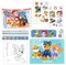 abeec Paw Patrol Schreibwaren-Set – Schulanfang Schreibwaren-Set – Zinn-Federmäppchen, Bleistiftspitzer, 2 Bleistifte, Lineal, Radiergummi, Kunstblock, 6 Malbögen, 2 Stickerbögen – Pass The Parcel