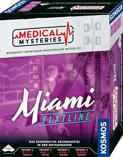 KOSMOS Medical Mysteries - Miami, Medical Crime Files | kooperatives Rollenspiel mit medizinischem Setting, Brettspiel ab 16 Jahre