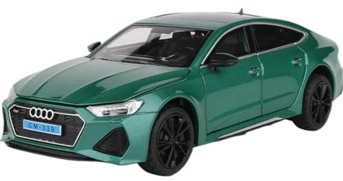 Druckgussfahrzeuge Motorfahrzeuge 1:24 for Audi RS7 Coupe Luxy Auto-Druckguss-Legierung, Statisches Automodell, Sammlerstück, Souvenir Fertiges Modellauto (Size : Green)