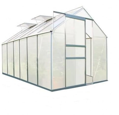 Serre en polycarbonate alvéolaire 6 mm, Ezooza Dresde, 190 x 380 cm