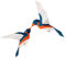 CORHAD Einzigartige Vogel-wanddekoration Stereoskopisches Papiermodell 3d-vogelmodell Wandkunst Raumdekoration Heimdekoration Außenwanddekoration
