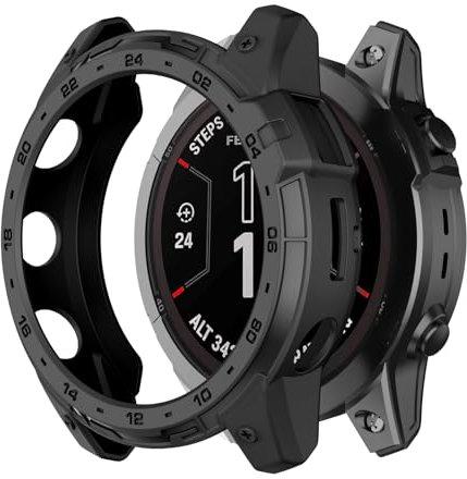 ISABAKE Funda para Garmin EPIX Pro 51mm/Fenix 7X/7X Pro, TPU Protectoras compatibles con Enduro 2/Tactix 7 Smartwatch