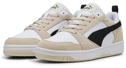 PUMA Unisex Rebound V6 Low Sd Sneaker, Alpine Snow Schwarz Weiß, 42 EU
