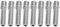 Radbolzen-Konvertierung, 20 Stück, Verlängerter Radbolzen, 58 Mm, Rad-Konvertierungsbolzen, Bolzen-Adapter, 41 Mm Schaftlänge, Rad-Konverter-Stehbolzen (M14*1,25-M12*1,5)