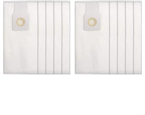 53294 for Type O HEPA Cloth Vacuum Bags for Kenmore Upright Vacuums, 10 Pack, Compatible with for 53294 53293 U-2 U-10 U-20E, Fits for Sanyo PU-1 & for Miele S170-S180, White