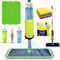 SWISSPACK- Bundle Spray Mop Pack- Mop Spray for Floors 3 Pads, Gloves and 600Ml Refillable Bottle Suitable for Hardwood, Marble, Tile, Laminate, or Ceramic Floors- Falcon