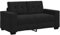 vidaXL Zweisitzer-Sofa Schwarz 120 cm Samt