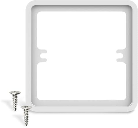 10mm Switch Spacer Box with 40mm Screws, Single Socket Depth Adjuster for Tiles & Plaster Walls-White