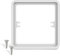 10mm Switch Spacer Box with 40mm Screws, Single Socket Depth Adjuster for Tiles & Plaster Walls-White
