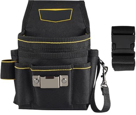 Electrician Tool Belt Pouch - 18 Pockets Heavy Duty Nylon, Adjustable Waist Belt, Compact Size (15x4x22cm) for Easy Carrying, Lightweight Tool Organizer for Electricians, DIY, Professional Use