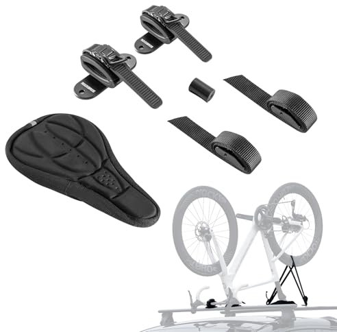 ROCKBROS Porte-vélo de Toit Renversé Compatible avec Galeries de Toit, pour 1 Vélo