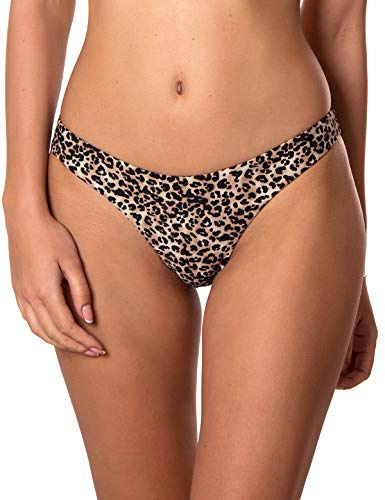 Ocean Blues Bas de Bikini Femme Coupe Brésilienne String Tanga Maillot de Bain Élégant