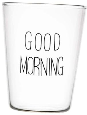 Zerodeko Taza de Leche de Vidrio Capacidad Grande Diseño Sin Asa para y Otras Bebidas Color Negro Uso Casa y Oficina