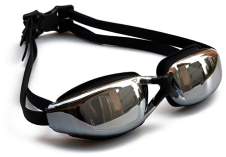 Gafas de Natación Graduadas de -1.5 A -7.5, Gafas Natación ópticas con Miopía Sin Fugas Protección UV para Hombres y Mujeres, Natadores Adultos Visión Clara (-4.0)
