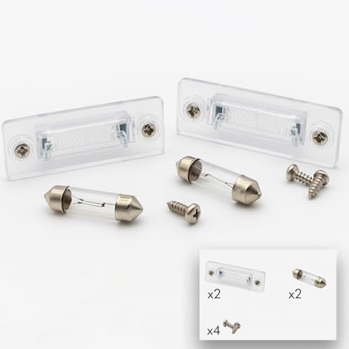 2x Kennzeichenleuchte + Leuchtmittel Set passend für VW T6 Links & Rechts