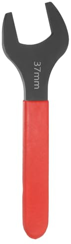 QUARKZMAN Chiavi Inglesi 37mm Metrica, Chiave Aperta Singola Angolo di Sfalsamento 15 Gradi, Piccola Chiave Inglese a Forchetta a Forma di U Gambo Rosso per Riparazione Auto, Mobili