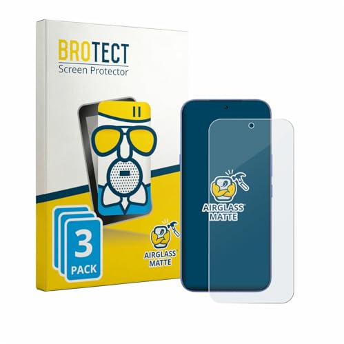 BROTECT Entspiegelungs Schutzglas für Infinix Note 60 Pro (3 Stück) Schutzfolie Glas Matt [Extrem Kratzfest 9H, Anti-Reflex, Anti-Fingerprint]