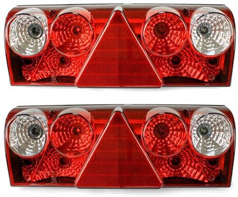 2X Schmitz Europoint Rückleuchten Heckleuchten Anhänger LKW Links + Rechts E-prüf